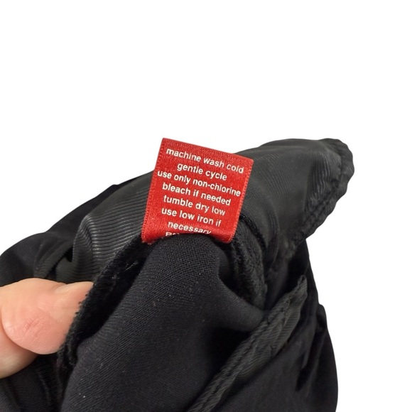 Saks Fifth Avenue Red Label Women’s Trousers Leather Detailing Black Size 0 - Picture 8 of 8